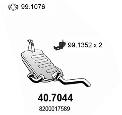 Tłumik końcowy ASSO 40.7044