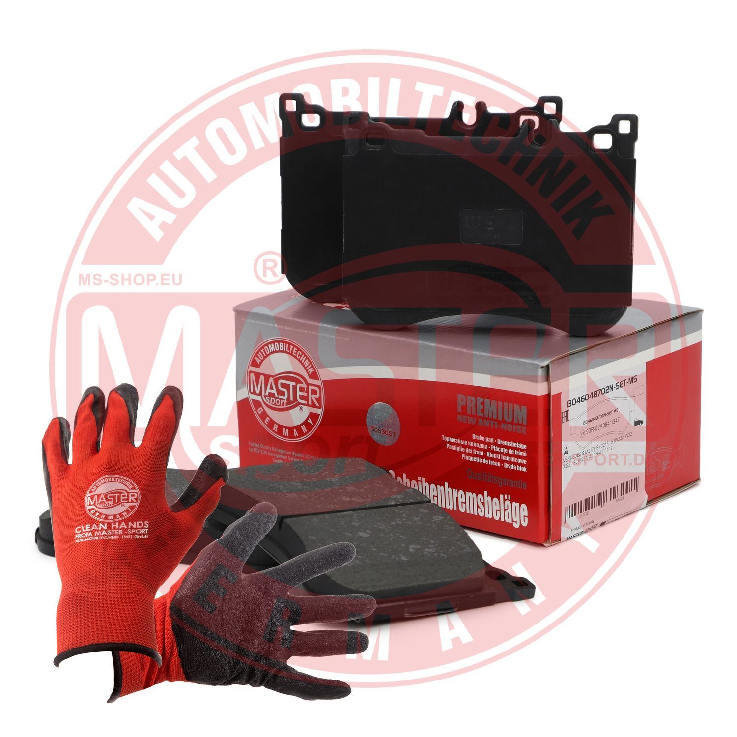 Zestaw klocków hamulcowych, hamulce tarczowe MASTER-SPORT GERMANY 13046048702N-SET-MSP