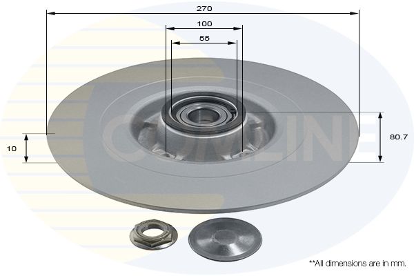Tarcza hamulcowa COMLINE ADC3003