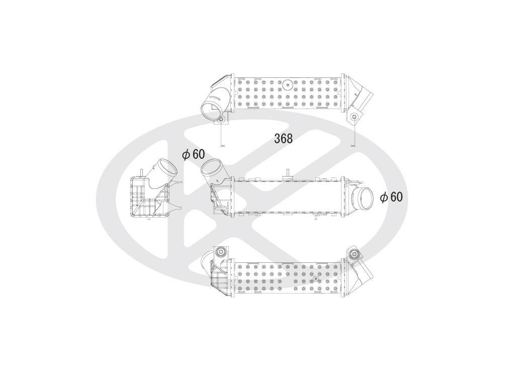 Intercooler, compresor KOYORAD IA450172