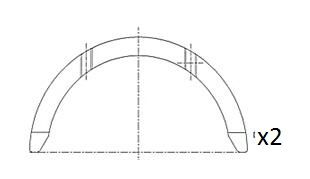 Saiba distantier, arbore cotit FAI AutoParts BT3001-STD