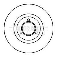 Tarcza hamulcowa BORG & BECK BBD4516