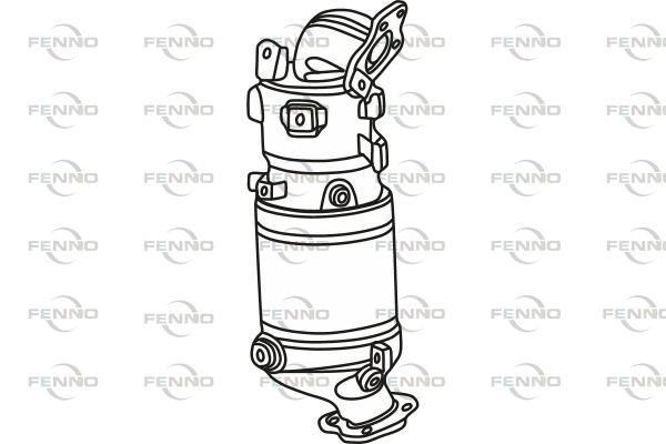 Filtr sadzy / filtr cząstek stałych, układ wydechowy FENNO 18190R7CG00
