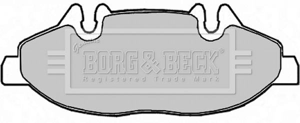 Zestaw klocków hamulcowych, hamulce tarczowe BORG & BECK BBP1949