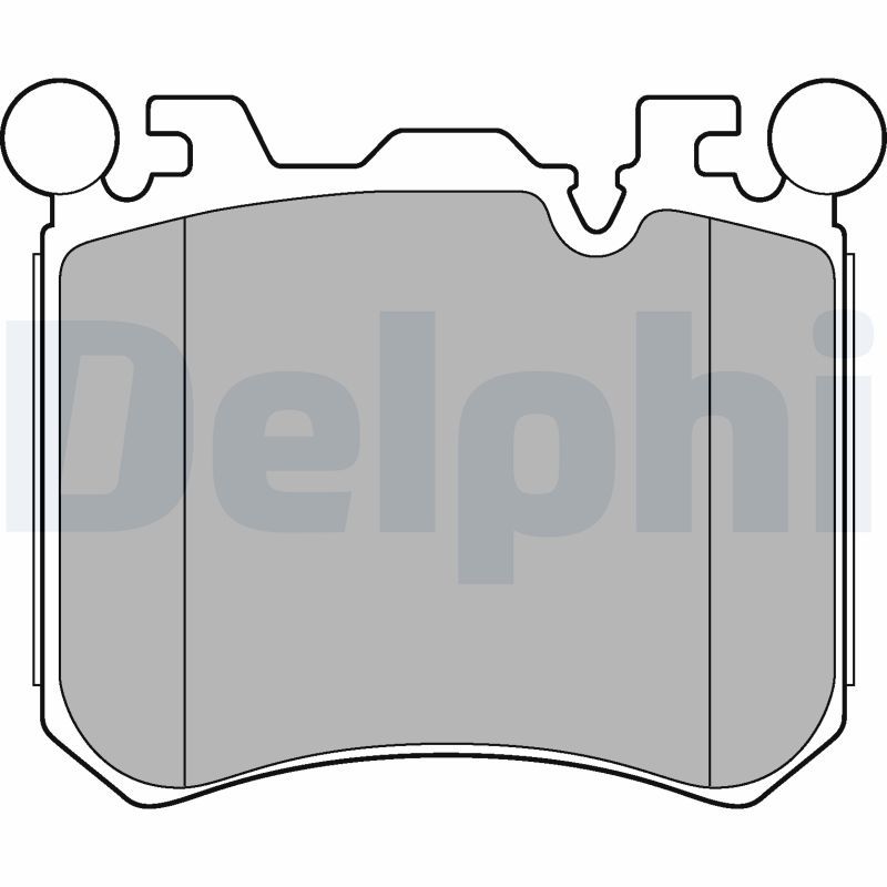 Sada brzdových platničiek kotúčovej brzdy DELPHI LP2287