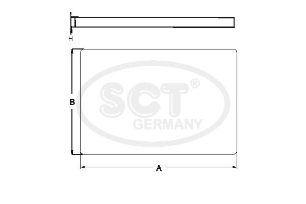 Filtr, vzduch v interiéru SCT Germany SAB 141