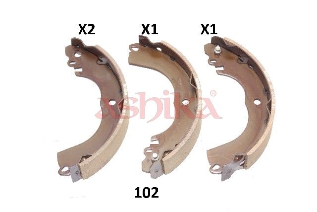 Set saboti frana ASHIKA 55-01-102