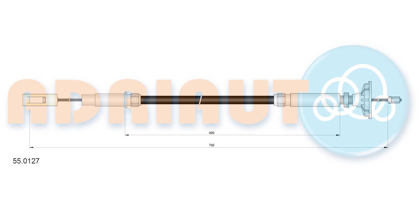 Cablu ambreiaj ADRIAUTO 55.0127