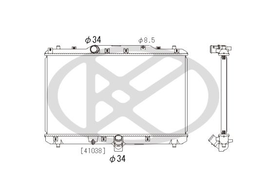 Radiator, racire motor KOYORAD PL102048R