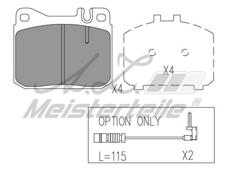 V30-8102-1 KIT DE PLAQUETTES DE FRE