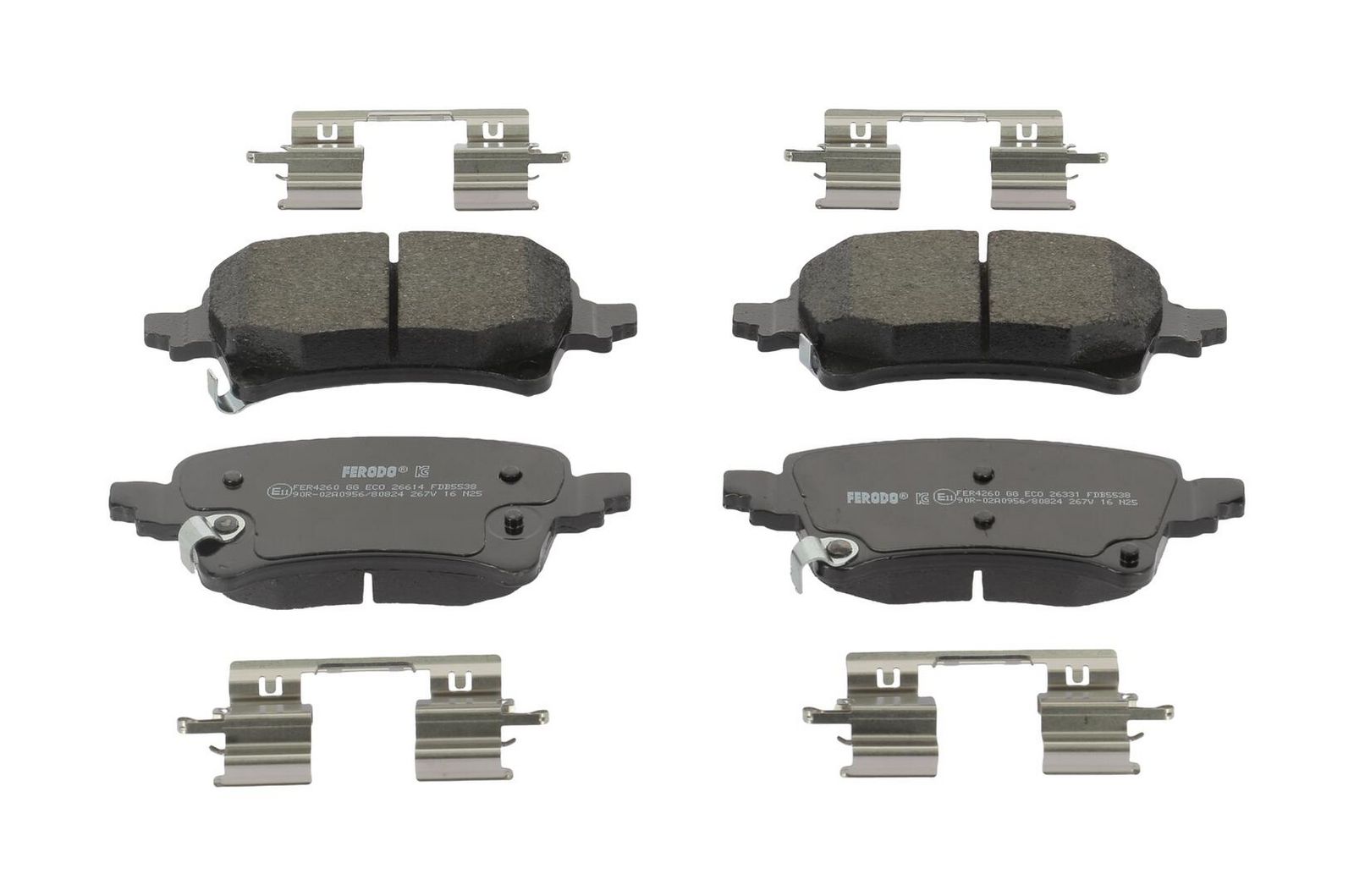 set placute frana,frana disc FERODO PREMIER ECO FRICTION FDB5538