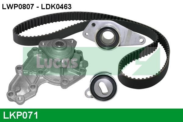 Pompa wodna + zestaw paska rozrządu LUCAS LKP071