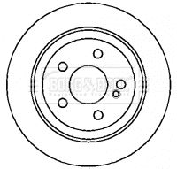 Tarcza hamulcowa BORG & BECK BBD4354