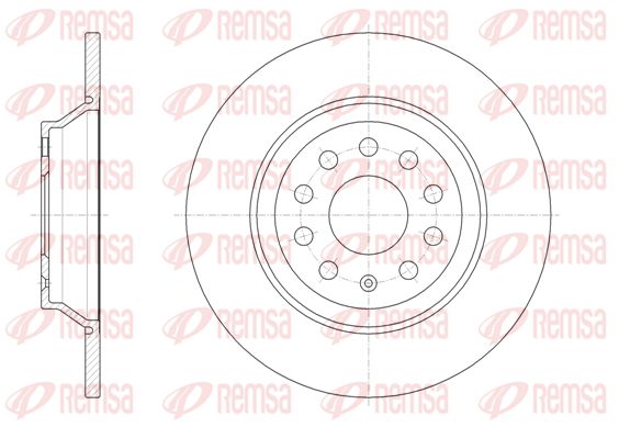 Tarcza hamulcowa KAWE 61587 00