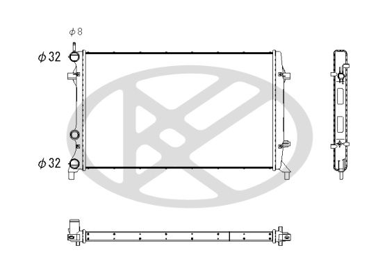 Radiator, racire motor KOYORAD PL452994