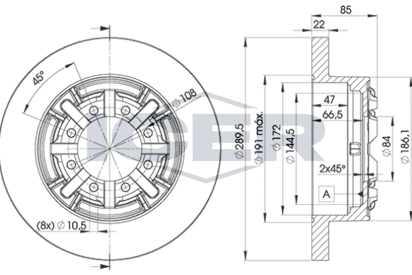 Tarcza hamulcowa ICER 78BD8773-1