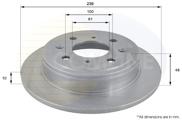 Tarcza hamulcowa COMLINE ADC0518