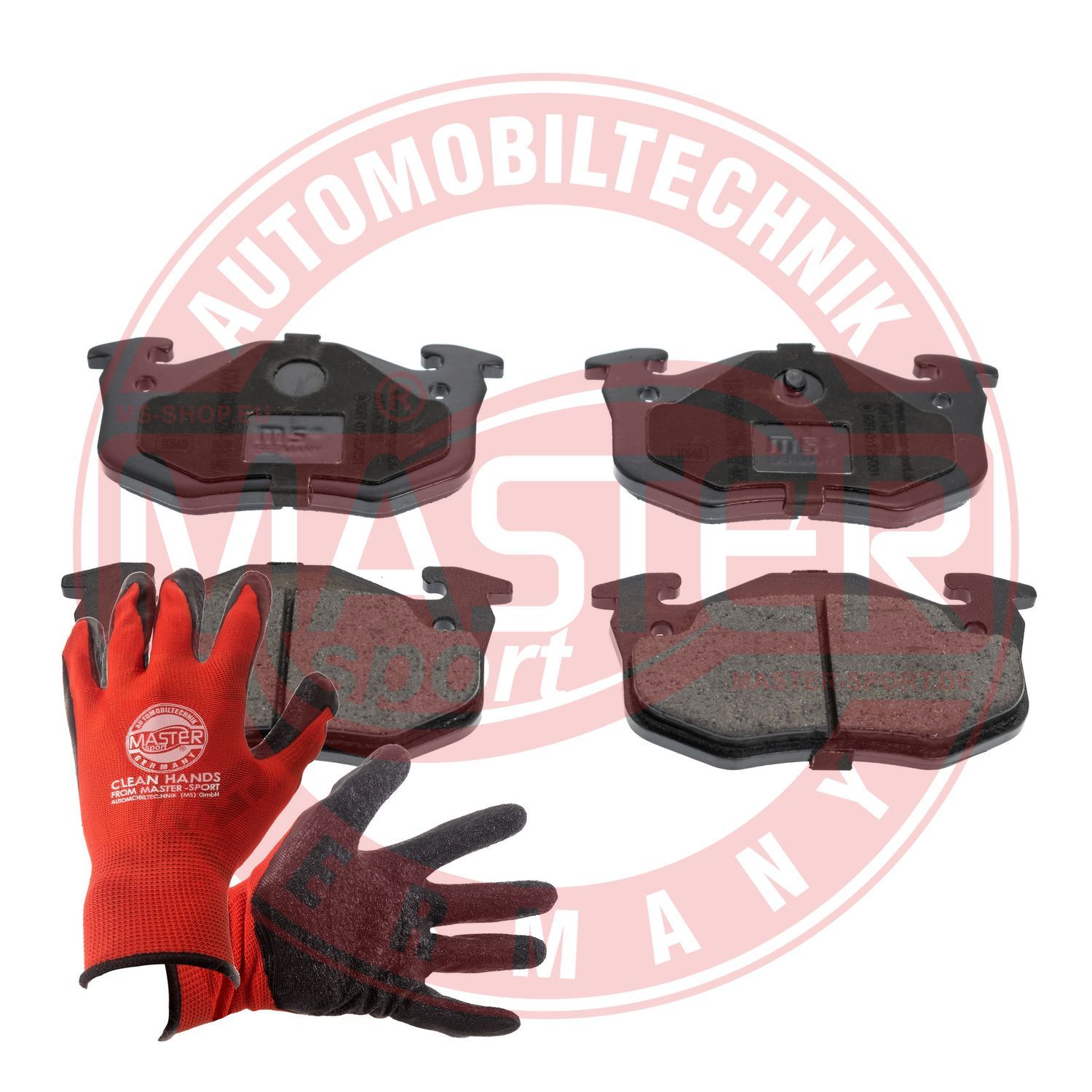 Zestaw klocków hamulcowych, hamulce tarczowe MASTER-SPORT GERMANY 13046038232N-SET-MSP