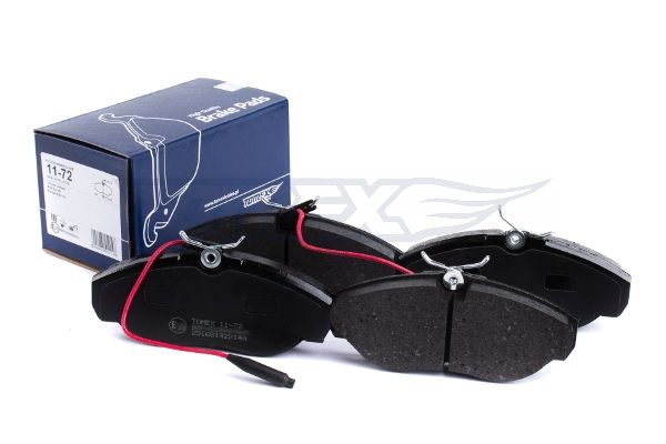 Levně Sada brzdových destiček, kotoučová brzda TOMEX Brakes 11-72