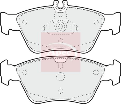 Apec - Front Brake Pad Set
