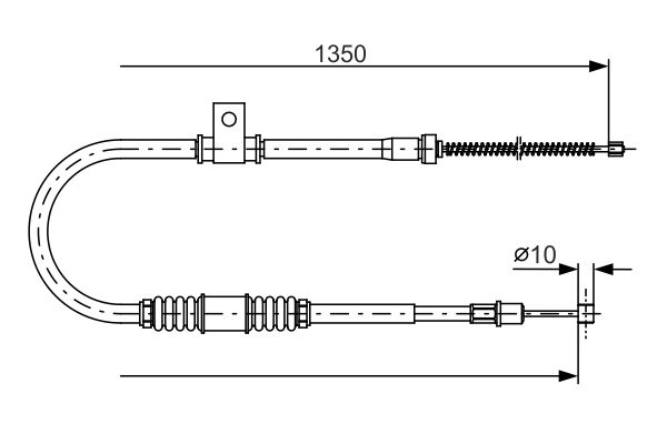 Cablu, frana de parcare BOSCH 1 987 482 063