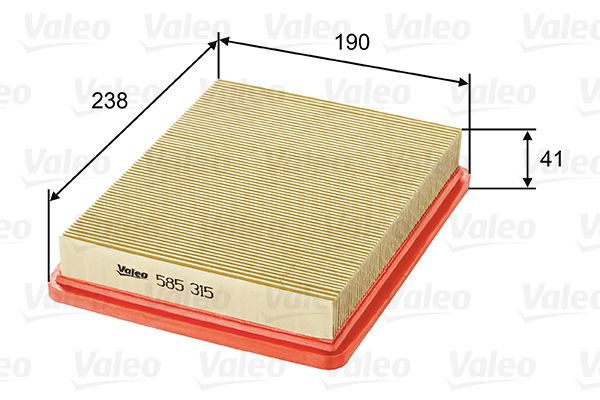 Vzduchový filter VALEO 585315