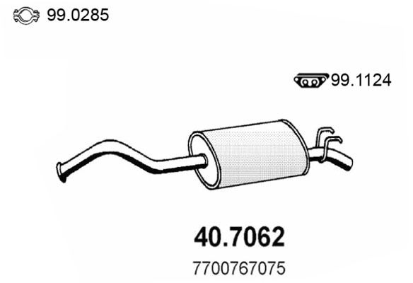 Tłumik końcowy ASSO 40.7062