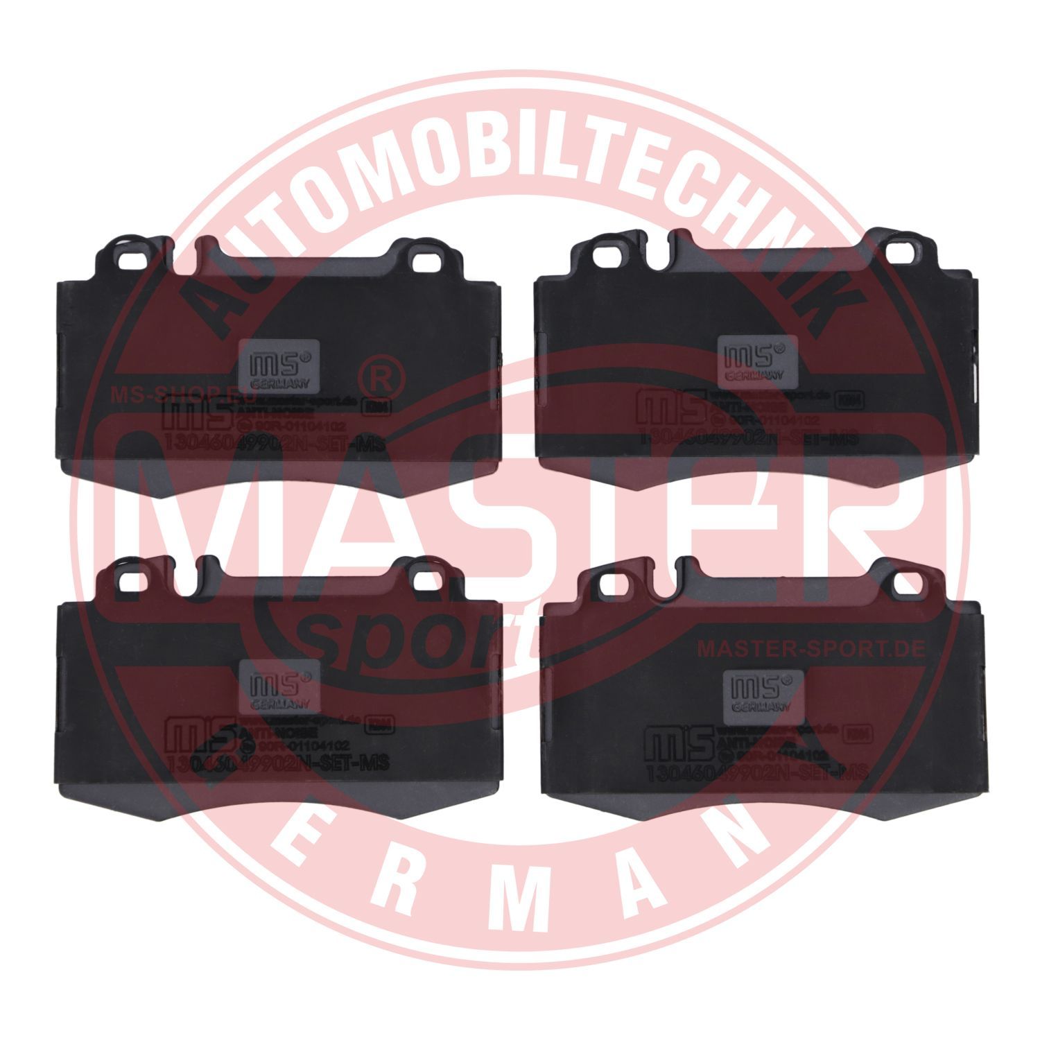 Zestaw klocków hamulcowych, hamulce tarczowe MASTER-SPORT GERMANY 13046049902N-SET-MS