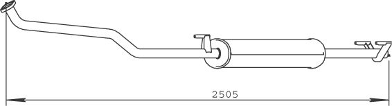 Tłumik przedni DINEX 50472
