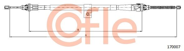 Cięgło, hamulec postojowy COFLE 17.0007