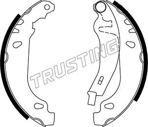 Zestaw szczęk hamulcowych TRUSTING 022.032Y
