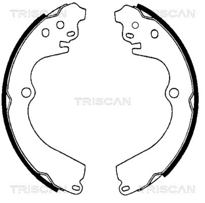 Zestaw szczęk hamulcowych TRISCAN 8100 68551