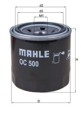 Olejový filtr MAHLE OC 500