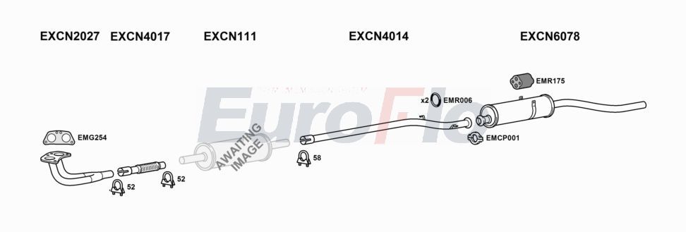 Układ wydechowy EUROFLO CNCX232004B