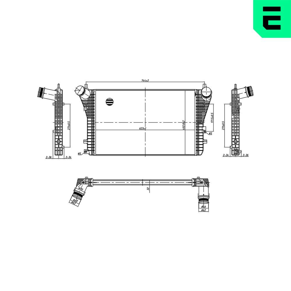 Intercooler, compresor ERA 672005
