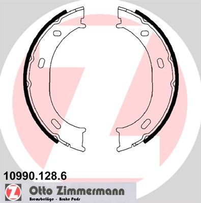 Sada brzd. čeľustí parkov. brzdy ZIMMERMANN 10990.128.6