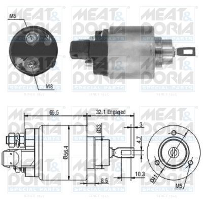 Włącznik elektromagnetyczny, rozrusznik MEAT & DORIA 46004