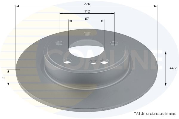 Tarcza hamulcowa COMLINE ADC1670