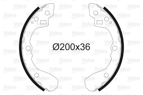 Zestaw szczęk hamulcowych VALEO 562754