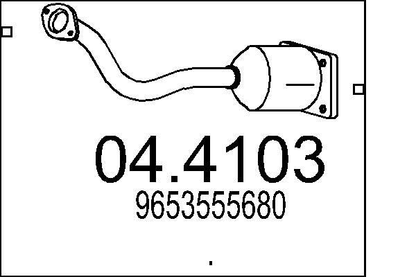 Katalizator MTS 9653555680