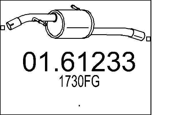 Tłumik końcowy MTS 01.61233
