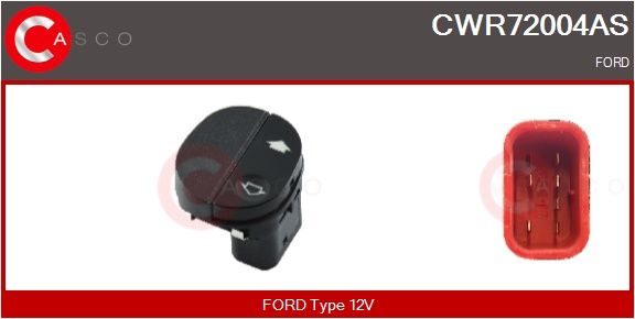 Spínač, zvedací zařízení oken CASCO CWR72004AS