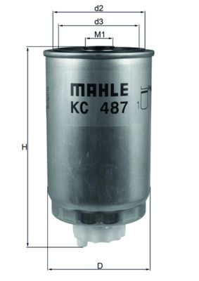 Palivový filter MAHLE KC 487