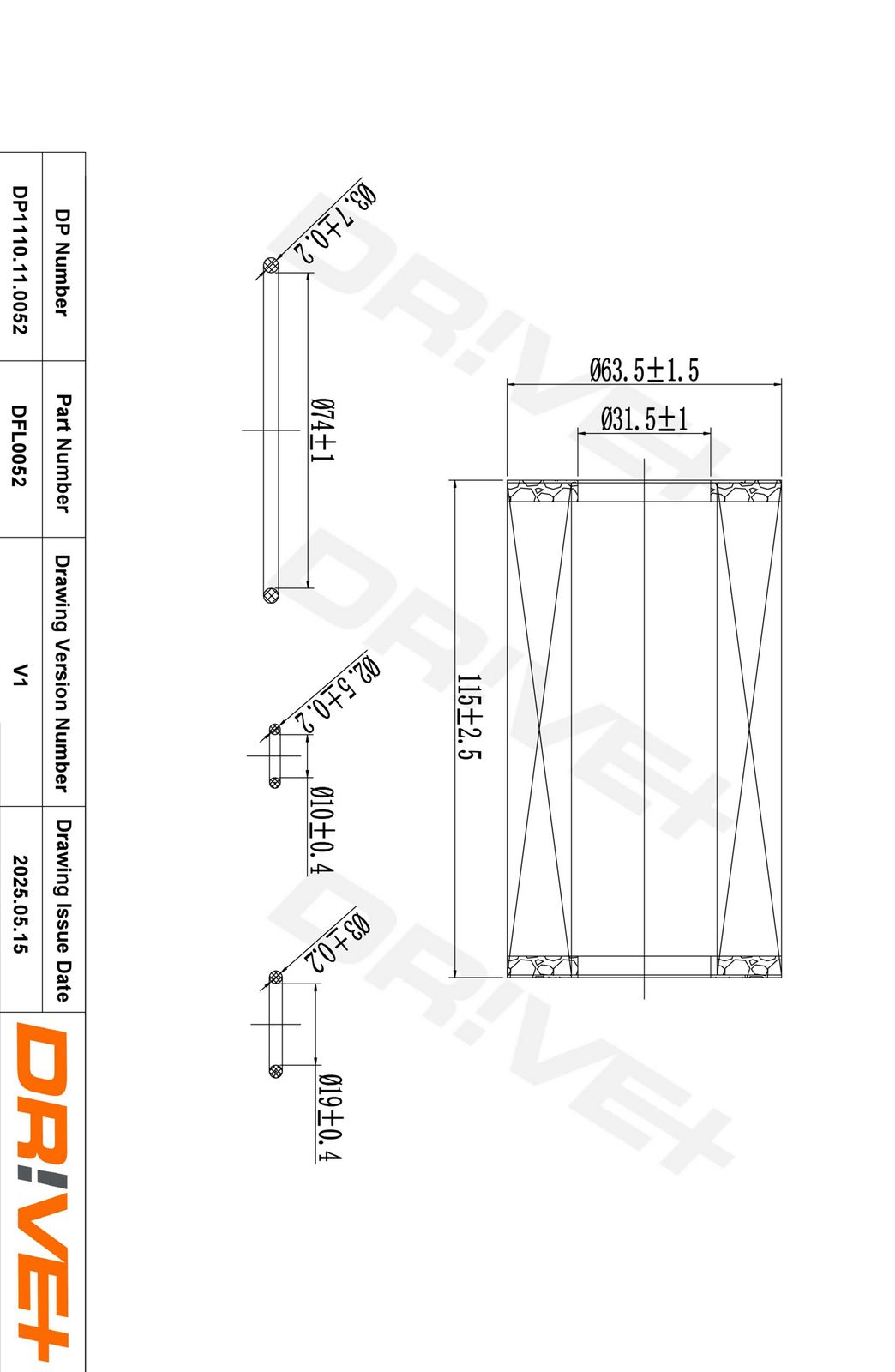 Filtru ulei Dr!ve+ DP1110.11.0052