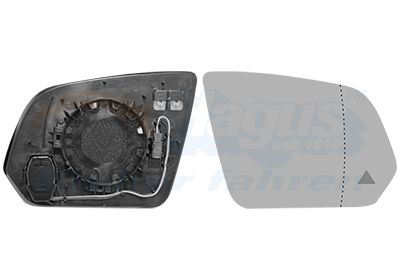 Szkło lusterka, lusterko zewnętrzne VAN WEZEL 3082836