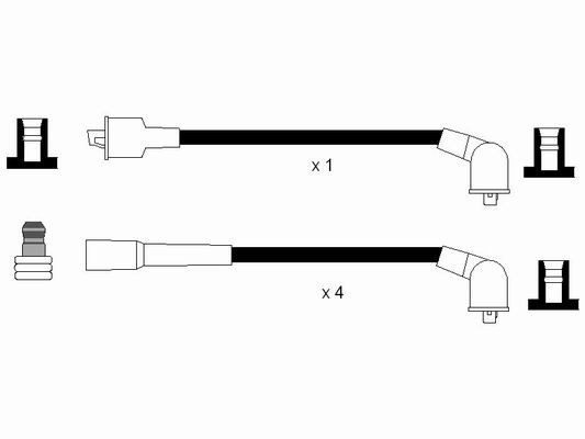 Set cablaj aprindere NGK 0900