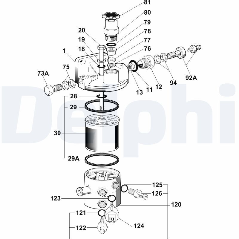 Filtr paliwa DELPHI 6260B590