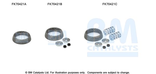 Zestaw montażowy, rura wydechowa BM CATALYSTS FK70421