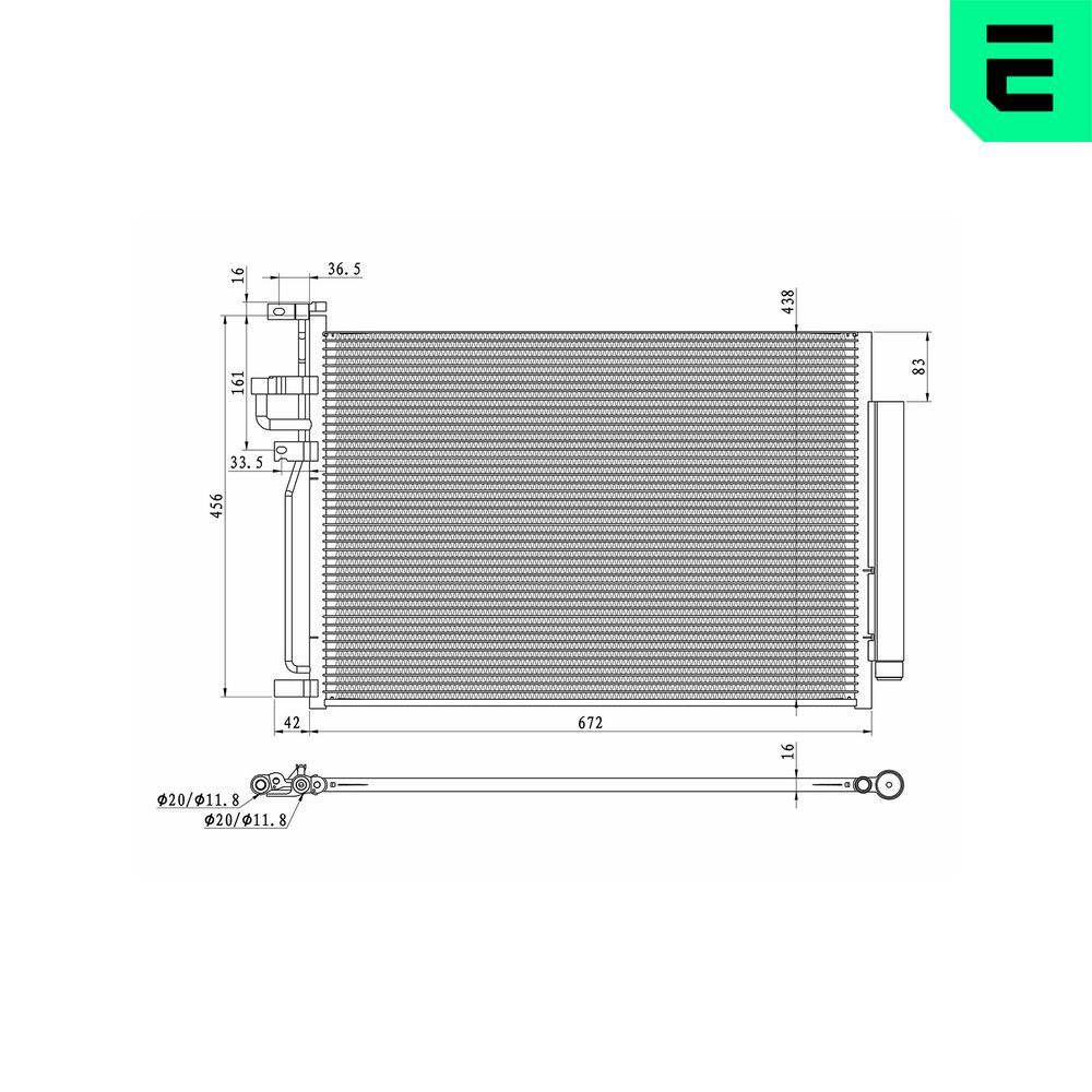 Condensator, climatizare ERA 667448