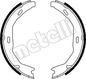 Zestaw szczęk hamulcowych, hamulec postojowy METELLI 53-0245